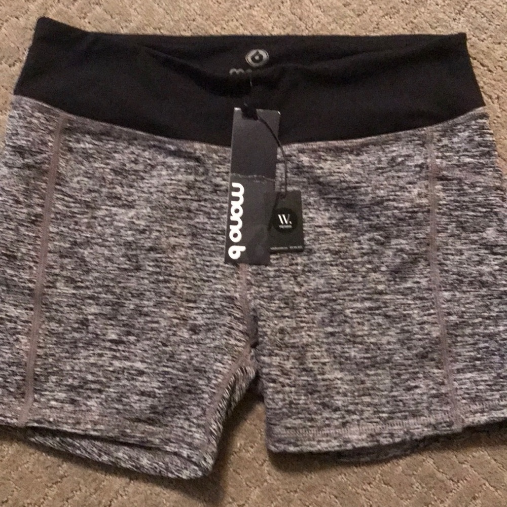 Mono b workout shorts from wantable. Size L.  NWT